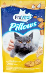 PreVital Pillows jutalomfalatkák macskák számára, csirkében gazdag, sajttal töltött 60 g
