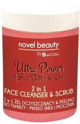 Fergio Bellaro Gel-scrub de curățare pentru față 2 în 1 Unt de shea și Uree - Fergio Bellaro Novel Beauty Ultra Power Face Cleancer & Scrub 100 ml