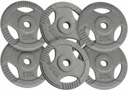 Physionics Súlytárcsa készlet 6 x 5 kg 31 mm (WEIGHTCI02-6x5) - kokiskashop Súlytárcsa