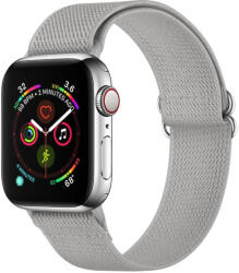 Curea din NYLON Apple Watch 7 (41 mm) / 6 / SE / 5/4 (40 mm) / 3/2/1 (38 mm) gri