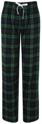 SF (Skinnifit) Pantaloni de pijama din flanelă pentru femei - Albastru închis / verde | 2XS (SK083-1000224160)