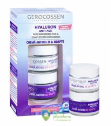 GEROCOSSEN Set creme antirid Hyaluron Anti-Age de zi si de noapte 2 x 50 ml