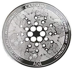 Moneda de colectie Moneda crypto pentru colectionari, GMO, Cardano, Ada, argintie (C1013-3939) Moneda