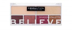 Revolution Beauty Colour Play Shadow Palette fard de pleoape 5, 2 g pentru femei Believe
