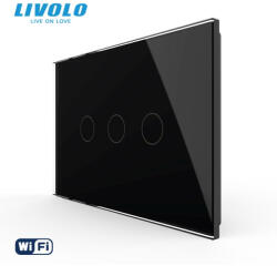 LIVOLO Intrerupator tactil Livolo triplu wireless standard italian serie noua (VL-FC3R-3G-P903-3B)