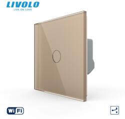 LIVOLO Intrerupator simplu cap scara cruce wireless cu touch Livolo serie noua (VL-FC1SR-2G-A)