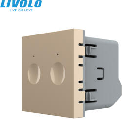 LIVOLO Modul intrerupator dublu wireless cu touch integrat 2M seria noua Livolo (VL-FC2R-2AP)