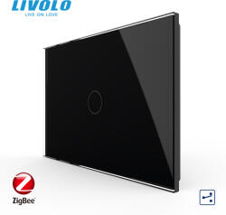 LIVOLO Intrerupator tactil simplu cap scara cruce zigbee Livolo, standard italian -serie noua (VL-FC1SZ-3G-P901-3B)