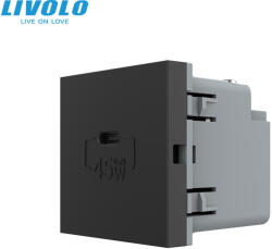 LIVOLO Modul priza USB tip C cu alimentare 45W Livolo-2M (VL-FCUC-2BP)