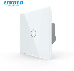 Livolo Intrerupator tactil simplu (dimmer) cu variator de tensiune Livolo Serie Noua (VL-FC1D2-2G-W)