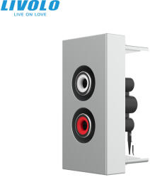 LIVOLO Modul Priza simpla audio, RCA Livolo 1 modul (VL-FCAU-1IP)
