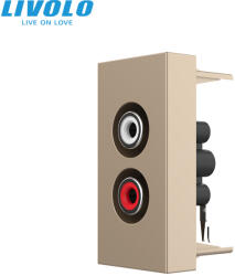 LIVOLO Modul Priza simpla audio, RCA Livolo 1 modul (VL-FCAU-1AP)