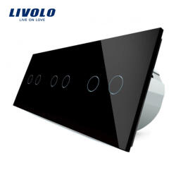 LIVOLO Intrerupator tactil wireless 3 x dublu Livolo serie noua (VL-C706R-12)