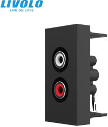 LIVOLO Modul Priza simpla audio, RCA Livolo 1 modul (VL-FCAU-1BP)