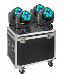CENTOLIGHT THESIS 280 ZOOM SET - 4x THESIS 280 ZOOM Moving Head Set with Flight Case - J749J