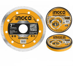 INGCO Disc diamantat continu, 125mm, 180mm, 230mm (DMD021802M) Disc de taiere