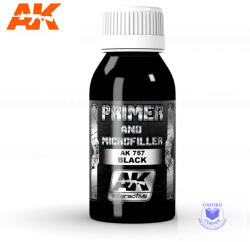 AK Interactive Primer - BLACK PRIMER AND MICROFILLER 100 ml