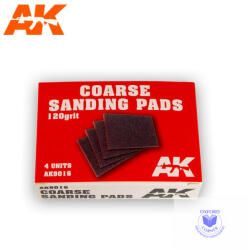 AK Interactive Sandpaper - Coarse Sanding Pads 120 grit. 4 units