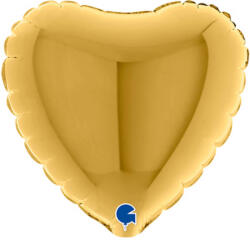 Balloons4party Balon folie Inima Auriu 45 cm - articole-petreceri - 17,99 RON