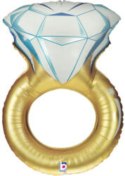 Balloons4party Balon folie Inel cu diamant 80 cm