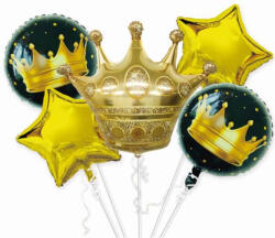 Balloons4party Set 5 baloane folie Coroana