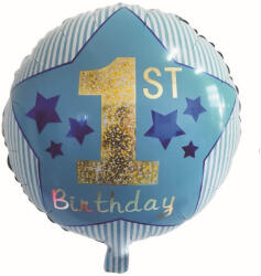 Balloons4party Balon folie prima aniversare albastru 45 cm