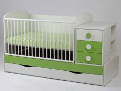 Bebe Design Patut Transformabil Silence Alb-Verde cu leganare - caruciorcopii - 1 690,00 RON