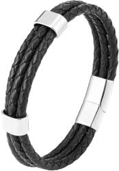 BeSpecial Bratara din piele naturala impletita si elemente din inox (BATI0036_23)