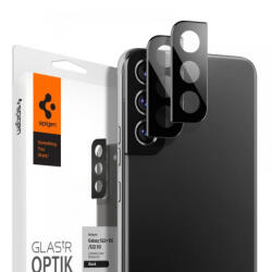 Spigen Optik. Tr 2x sticla temperata pentru camera Samsung Galaxy S22 / S22 Plus, negru