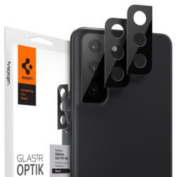 Spigen Optik. Tr 2x sticla temperata pentru camera Samsung Galaxy S21 FE, negru