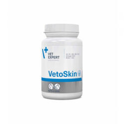 VetExpert VETOSKIN TWIST OFF, Supliment pentru caini cu probleme de piele, VETEXPERT, 60 capsule