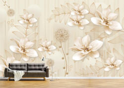 Persona Tapet Premium Canvas - Abstract flori aurii si papadie - tapet-canvas - 480,00 RON