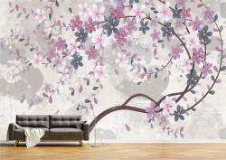 Persona Tapet Premium Canvas - Abstract copac cu flori colorate - tapet-canvas - 340,00 RON