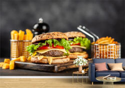 Persona Tapet Premium Canvas - Burgeri cu cartofi prajiti - tapet-canvas - 720,00 RON