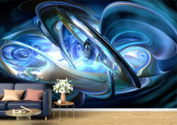 Persona Tapet Premium Canvas - Sfera si forme albastre abstract - tapet-canvas - 340,00 RON