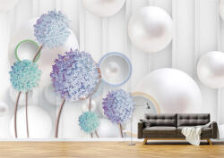 Persona Tapet Premium Canvas - Abstract flori colorate cercuri - tapet-canvas - 340,00 RON