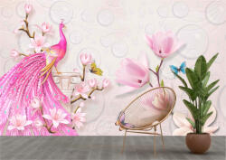 Persona Tapet Premium Canvas - Abstract flamingo roz - tapet-canvas - 480,00 RON