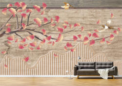 Persona Tapet Premium Canvas - Abstract copac cu flori - tapet-canvas - 340,00 RON