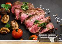 Persona Tapet Premium Canvas - Carne de vita cu rosii si ciuperci - tapet-canvas - 480,00 RON