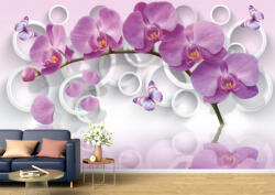 Persona Tapet Premium Canvas - Orhideea si fluturele 3d abstract - tapet-canvas - 480,00 RON