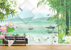 Persona Tapet Premium Canvas - Abstract peisaj asiatic - tapet-canvas - 720,00 RON