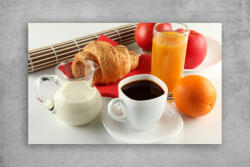 Persona Tablou Canvas Food - Cafea cu suc si croasant - tapet-canvas - 150,00 RON