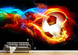 Persona Tapet Premium Canvas - Mingea de fotbal abstract - tapet-canvas - 340,00 RON