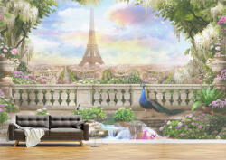 Persona Tapet Premium Canvas - Turnul Eiffel vazut din balcon - tapet-canvas - 480,00 RON