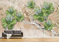 Persona Tapet Premium Canvas - Abstract flori verzi - tapet-canvas - 480,00 RON