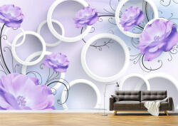 Persona Tapet Premium Canvas - Flori mov abstract - tapet-canvas - 480,00 RON