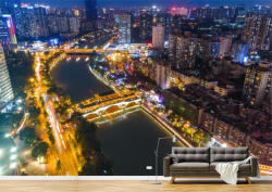 Persona Tapet Premium Canvas - Orasul luminat in miez de noapte - tapet-canvas - 480,00 RON