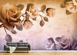 Persona Tapet Premium Canvas - Trandafirii vintage 3d abstract - tapet-canvas - 340,00 RON