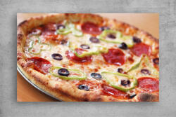 Persona Tablou Canvas Food - Pizza cu salam si masline - tapet-canvas - 150,00 RON