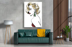 Persona Tablou Canvas - Abstract femeie cu cercei - tapet-canvas - 100,00 RON